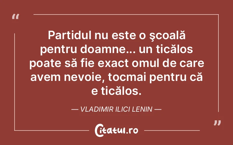 Citat Vladimir Ilici Lenin - citate femei