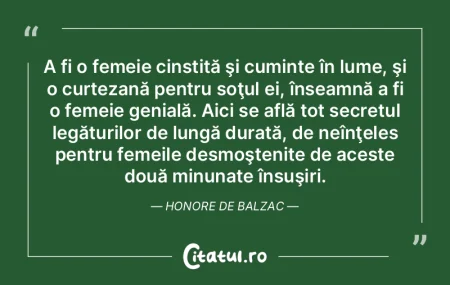 A fi o femeie cinstită şi cuminte în ...