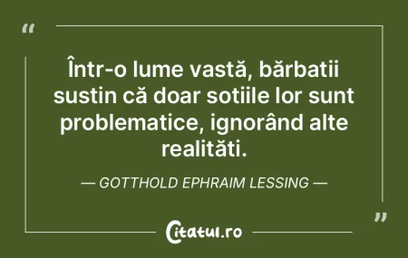 Într-o lume vastă, bărbații susțin ...