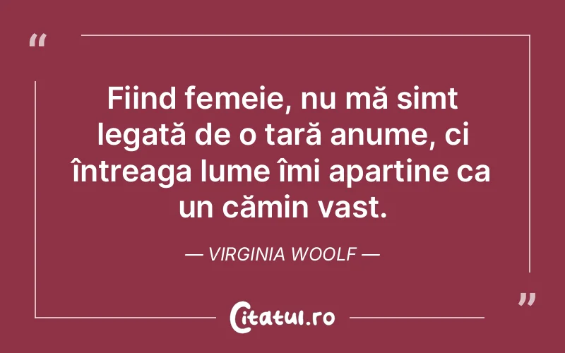 Citat Virginia Woolf - citate femei