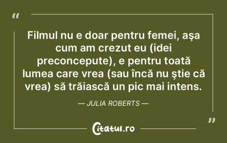 Filmul nu e doar pentru femei, aşa cum ...