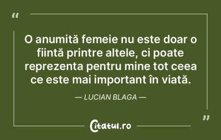 O anumită femeie nu este doar o ființ�...