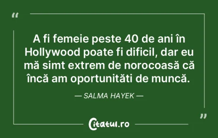 A fi femeie peste 40 de ani în Hollywoo...