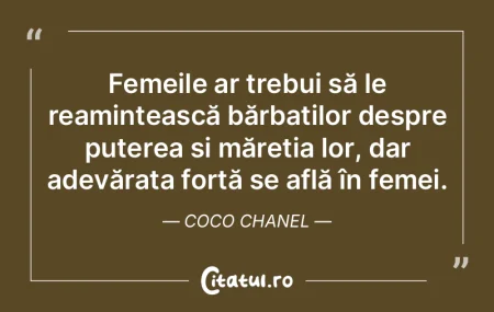 Femeile ar trebui să le reamintească b...