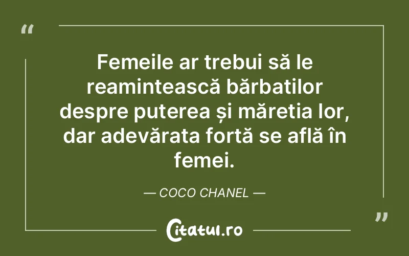 Citat Coco Chanel - citate femei
