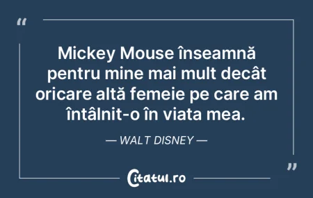 Mickey Mouse înseamnă pentru mine mai ... Mickey Mouse înseamnă pentru mine mai ...
