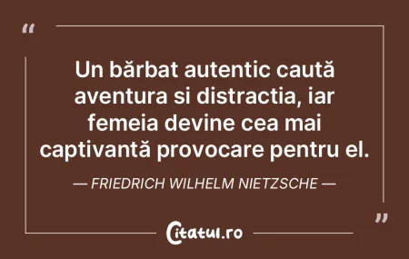 Un bărbat autentic caută aventura și ...