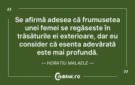 Se afirmă adesea că frumusețea unei f...