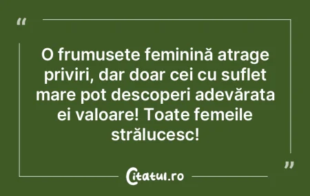 O frumusețe feminină atrage priviri, d...