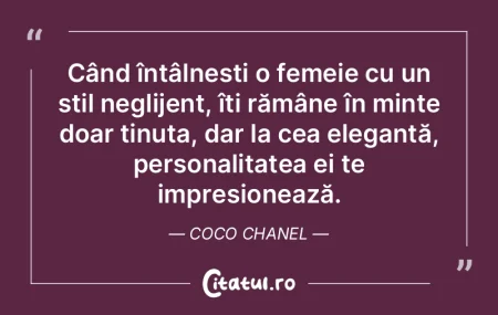 Când întâlnești o femeie cu un stil ...