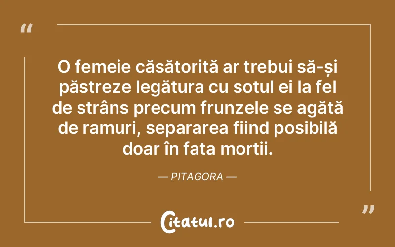 Citat Pitagora - citate femei