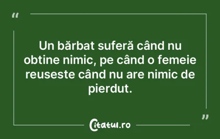 Un bărbat suferă când nu obține nimi...