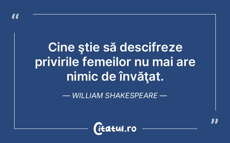 Citat William Shakespeare - citate femei