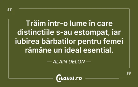Trăim într-o lume în care distincții...