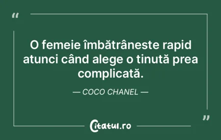 O femeie îmbătrânește rapid atunci c...