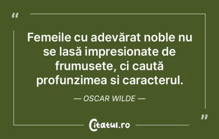 Femeile cu adevărat noble nu se lasă i...