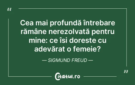 Cea mai profundă întrebare rămâne ne... Cea mai profundă întrebare rămâne ne...