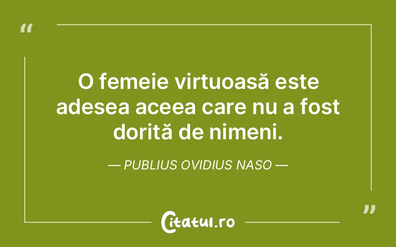Citat Publius Ovidius Naso - citate femei