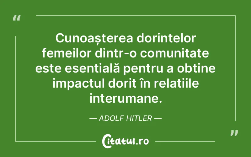 Citat Adolf Hitler - citate femei