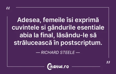 Adesea, femeile își exprimă cuvintele...