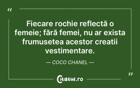 Fiecare rochie reflectă o femeie; făr�...