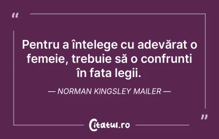 Pentru a înțelege cu adevărat o femei...