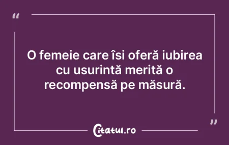 O femeie care își oferă iubirea cu u�...