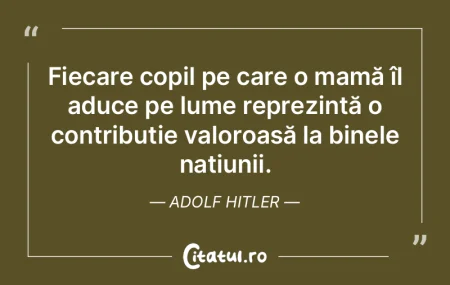 Fiecare copil pe care o mamă îl aduce ... Fiecare copil pe care o mamă îl aduce ...