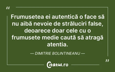 Frumusețea ei autentică o face să nu ... Frumusețea ei autentică o face să nu ...