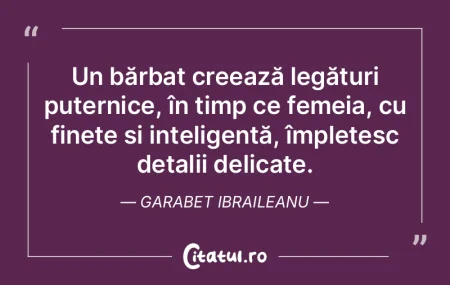 Un bărbat creează legături puternice,...