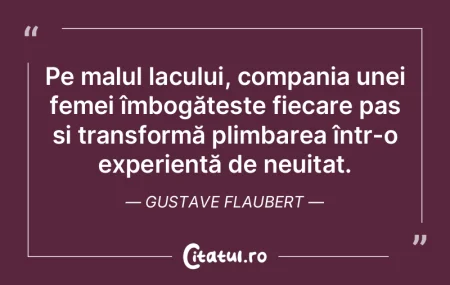 Pe malul lacului, compania unei femei î...