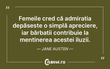 Femeile cred că admirația depășește... Femeile cred că admirația depășește...