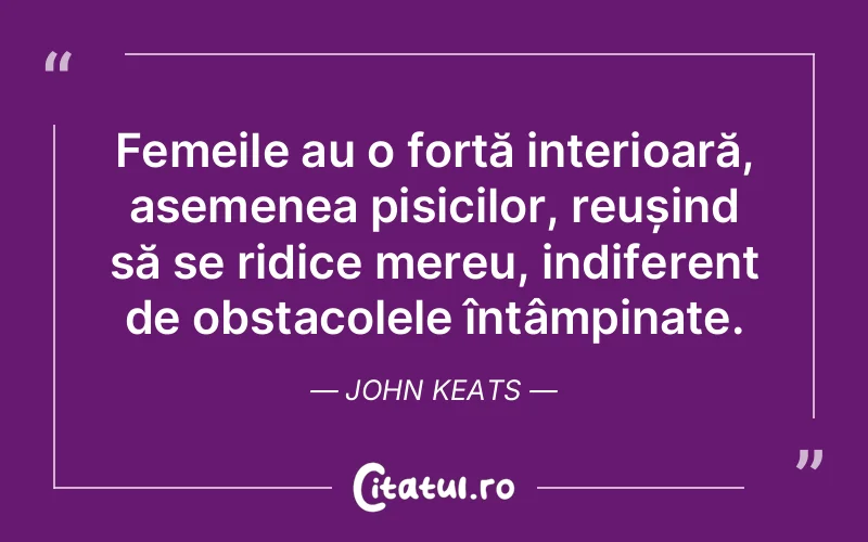 Citat John Keats - citate femei