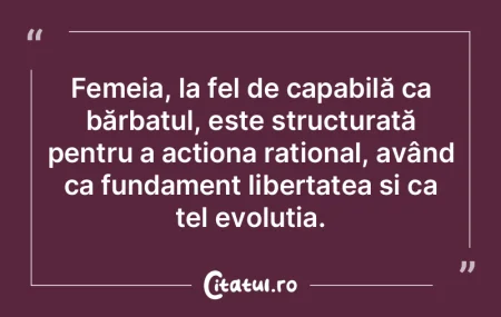 Femeia, la fel de capabilă ca bărbatul...