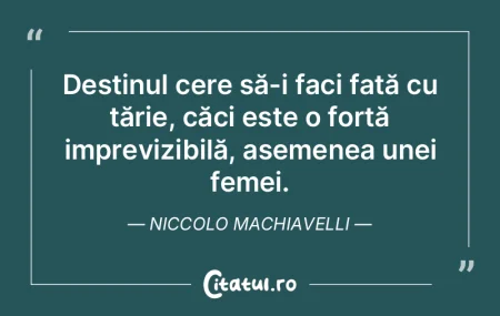 Destinul cere să-i faci față cu tări... Destinul cere să-i faci față cu tări...