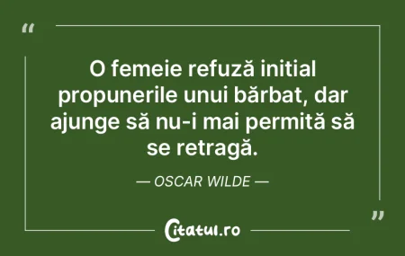 O femeie refuză inițial propunerile un... O femeie refuză inițial propunerile un...