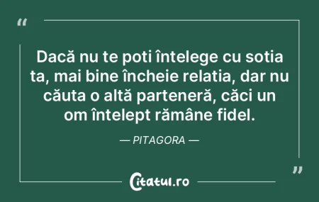 Dacă nu te poți înțelege cu soția t...