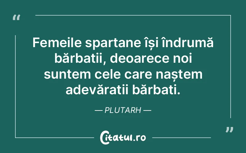 Citat Plutarh - citate femei