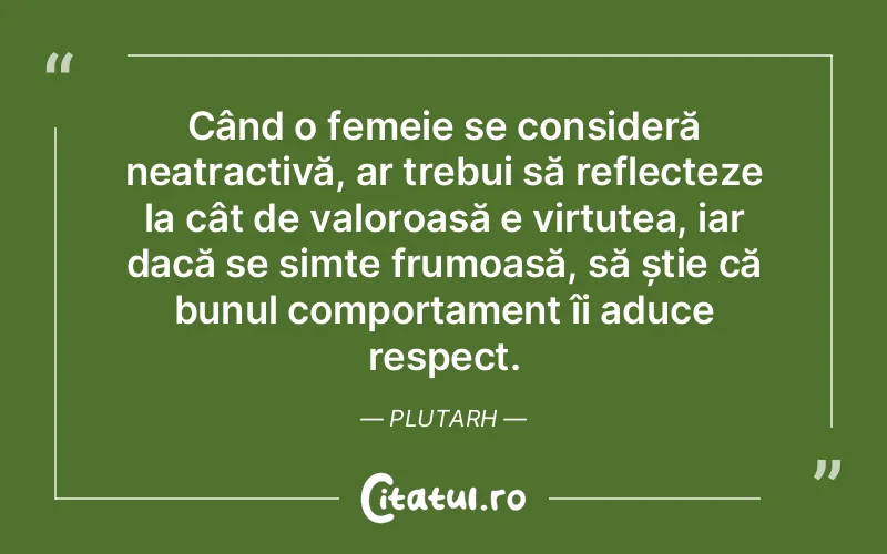Citat Plutarh - citate femei