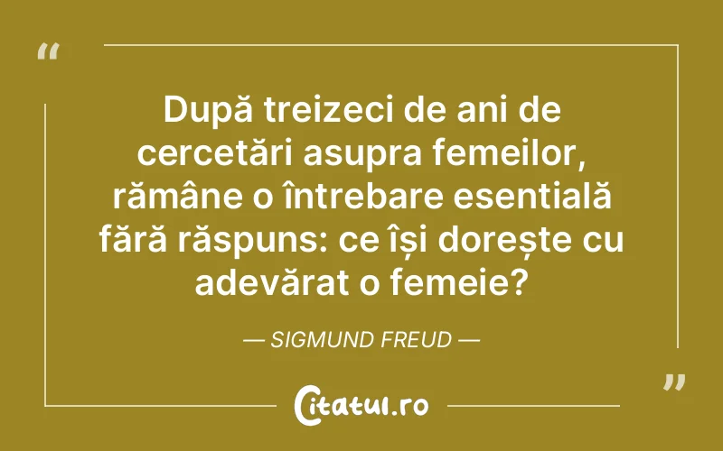 Citat Sigmund Freud - citate femei