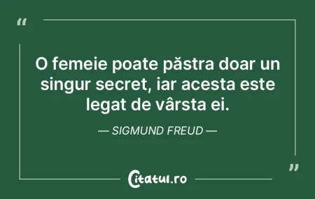 O femeie poate păstra doar un singur se... O femeie poate păstra doar un singur se...