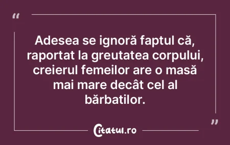 Adesea se ignoră faptul că, raportat l...
