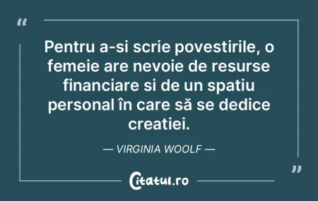 Pentru a-și scrie povestirile, o femeie...