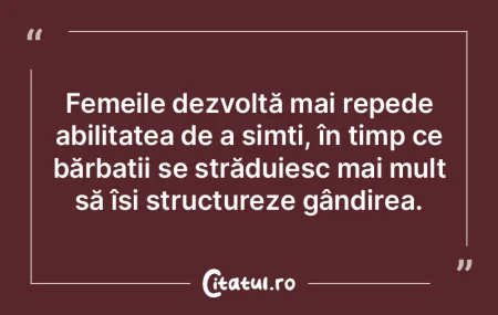 Femeile dezvoltă mai repede abilitatea ...