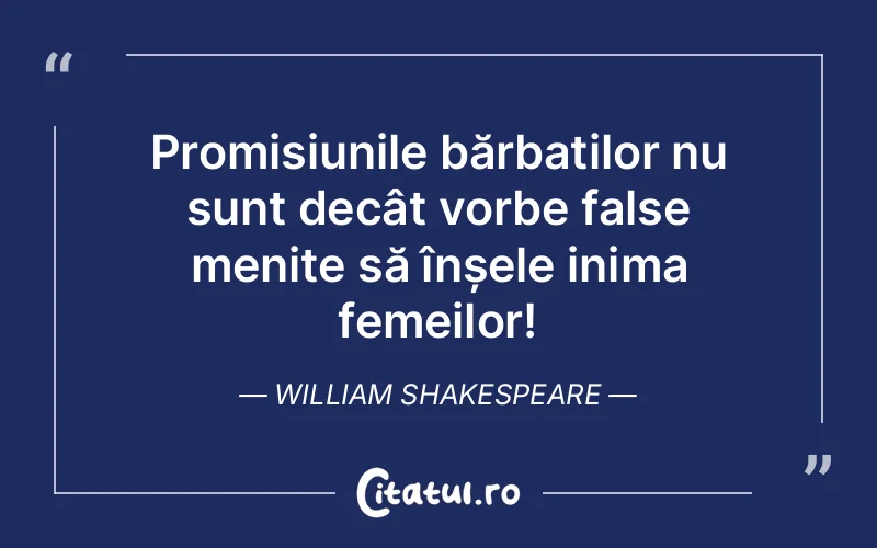 Citat William Shakespeare - citate femei