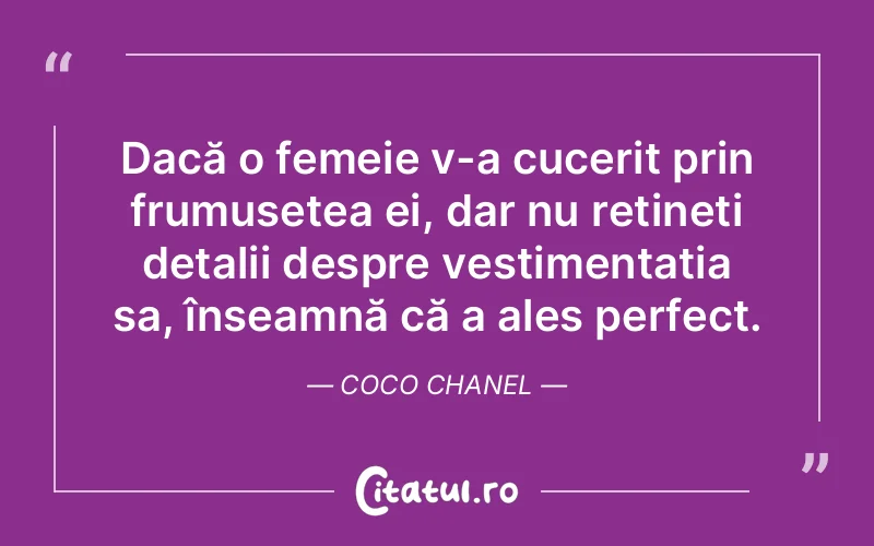 Citat Coco Chanel - citate femei