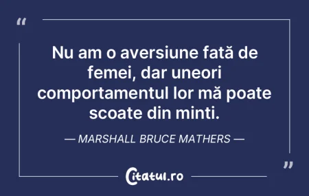 Nu am o aversiune față de femei, dar u... Nu am o aversiune față de femei, dar u...
