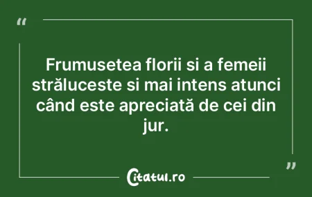 Frumusețea florii și a femeii străluc...