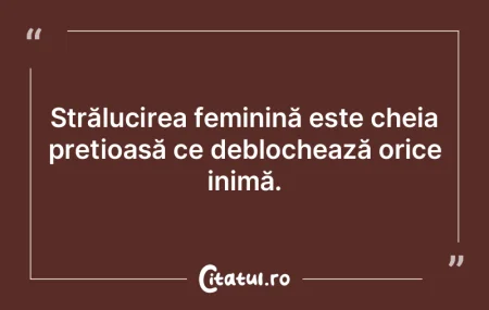 Strălucirea feminină este cheia preți...