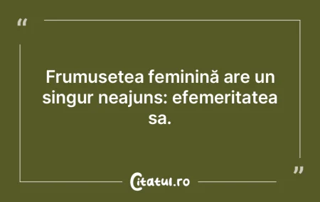 Frumusețea feminină are un singur neaj...